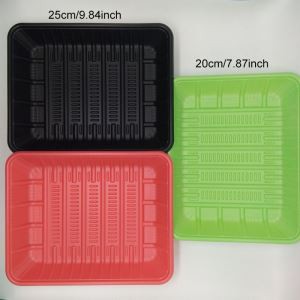 Disposable PLA Dulang Makanan yang berwarna-warni