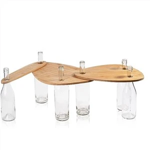 Set Hidangan Topper Botol Wain Buluh Kayu
