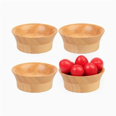 Mangkuk Hidangan Salad Kayu Koleksi Buluh