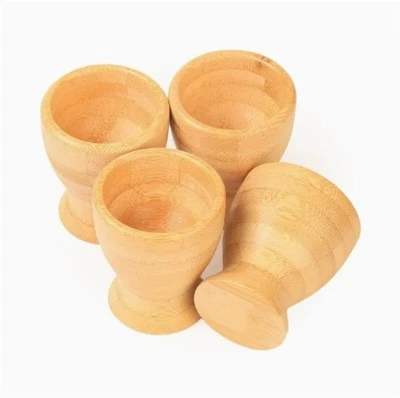 Set Cawan Telur Kayu Buluh 4