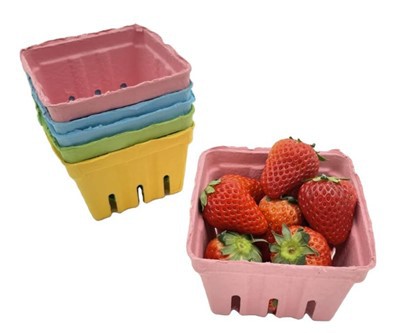 Bekas Bakul Buah Pulp Kertas Terbiodegradasi Untuk Pembungkusan Sayuran Penyimpanan Strawberry Cherry