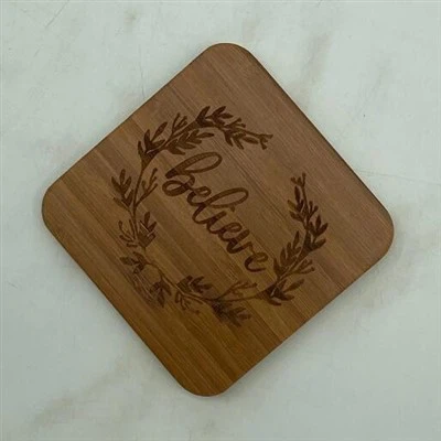 Pelapik Kayu Akasia Lukisan Berwarna DIY